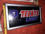 Tecate Light Beer Light-Up Sign