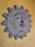 Stoic Clay Sun Wall Art 20in Tall