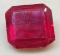 Red Ruby Square Cut 8.34ct Stunning Blood Color Gem Stone