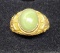 14kt Gold Ring w/ Emerald Stone Size 11, 6.65g