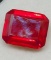 Natural Red Ruby Emerald Cut Gem 14.10ct July Birth Stone