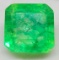 Green Gem Stone Square Cut Emerald 10.66ct Large Bright Green