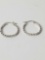 Classic Diamond Hoop Earrings