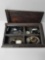 Collection of Watches in Vintage Wood Box