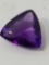 8.92 Ct Natural Violet Trillion Cut Amethyst GGL Cert
