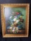 Signed Framed Flower Artwork Raymond 38x48in
