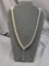 Pearl necklace natural pearls designer black and gold like new vintage