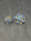 Blue stone Broach and earring