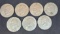 1970's esinhower dollars 7 coins