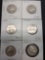 1952-53-54 quarters 6 coins