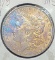 1898-P rainbow tone Morgan silver dollar