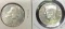 Benjamin Franklin and john Kennedy half set 1963 & 1967 proof silver coins bu++90%