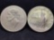 1986 $1 Proof Statue of Liberty & 1993 Uncirculated Silver Thomas Jefferson Commemorative Dollars