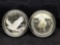 1992 $1 Proof Silver Columbus Quincentenary & 2008 $1 Proof Silver Bald Eagle Commemorative Dollars