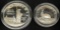 1986 .50 Cent Proof Clad Half & $1 Proof Silver Statue of Liberty Commemorative Dollars