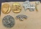 Antique Harley Davidson, Sturgis and us pin collection lot of 7