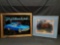 57 Thunderbird Glass Framed pic 18x 14 in Bugs bunny in a Countach 12 x 14 in