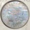 1887-P Rainbow tone Morgan silver dollar