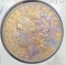 1898 Rainbow tone Morgan silver dollar