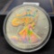 2002 American Silver Eagle Hologram 1 Ounce Silver Round in Display Box, Gem Brilliant Uncirculated