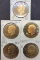 Lot of 5 1977-S Eisenhower dollar