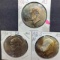 Lot of 3 1976-S Rainbow tone Eisenhower dollars