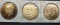 Lot of 3 Eisenhower dollars 1973-1974