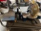 Radial arm saw scroll saw and hand crank radio and light