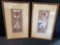 Vintage Framed Africana art by Robin painting 10 1/2 ... 4 1/2 framed 17 x 11
