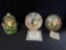 Snow White and Seven Dwarfs Musical Plate w/COA 3D plate and Snowglobe