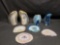 Genuine Agate Bookends Genuine stone Slices Blue stones from Brazil