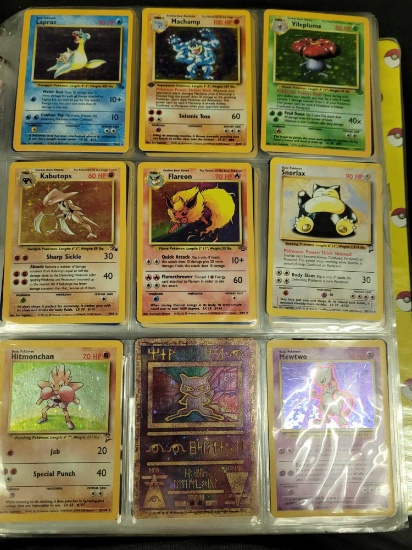 Binder of pokemon cards WOTC, holo, 1st ed, shadowless