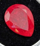 Pear Cut Natural Red Ruby 12.56ct July Birth Stone