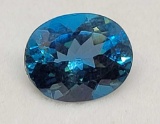 Gorgeous Deep Blue Oval Cut Topaz 4.11ct Stone