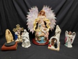 Ray Chia Collection Mother Angel Watching Over Her Children Mother Marys Praying Hands Music Box