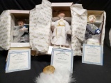The Ashton Drake Galleries Porcelain Dolls, First & Second Shepherd, Blessed Angel, w/ CoAs 3 Units