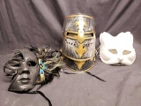 Cat Masks, Mardi Gras Masquerade Masks & Knight Helmets
