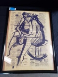 Artwork Print Painting on March 8 1964 Newspaper