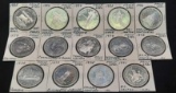 1971 to 1985 Near Complete Date Run of Commemorative Canadian Silver Dollars, 14 Coins Total