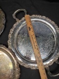 Baroque by Wallace, Oneida, & Lunt A-91 Silverplate Platters
