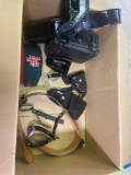 Leather Gun Belts & Holsters w/ Case & Sports Hat