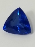 9.06 Ct Natural Blue Trillion Cut Sapphire GGL Cert