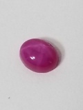 0.52 Ct Natural Pink Oval Cut Star Sapphire GGL Cert