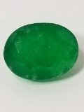 10.32 Ct Natural Green Oval Cut Emerald GGL Cert