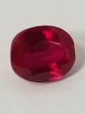 7.82 Ct Natural Red Oval Cut Ruby GGL Cert