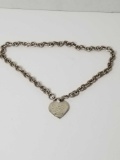 2005 Tiffany and Co. 925 Silver Heart Chain