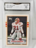 1989 Topps Traded Deion Sanders Rookie GMA Gem MT 10