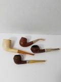 Vintage Collection of Smokers Pipes 4 Units