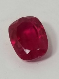 6.92 Ct Natural Red Oval Cut Ruby GGL Cert