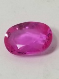 5.87 Ct Natural Pink Oval Cut Sapphire GGL Cert